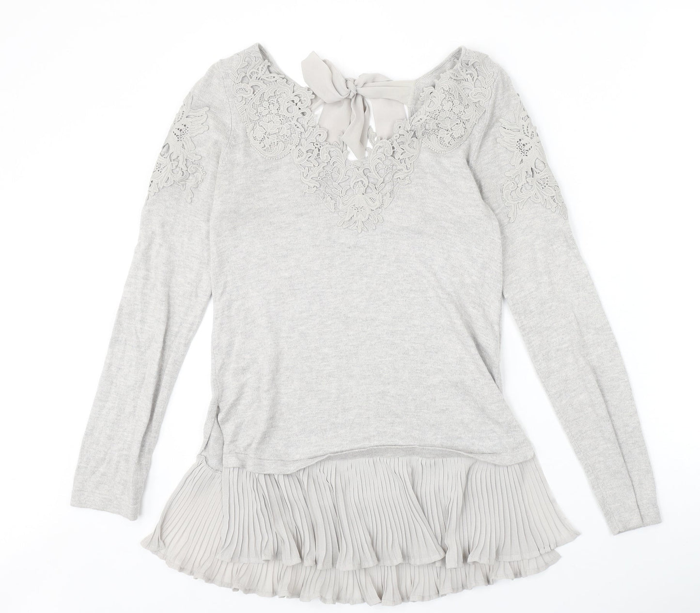 Womens UK Size XS Coast Grey Pullover Jumper