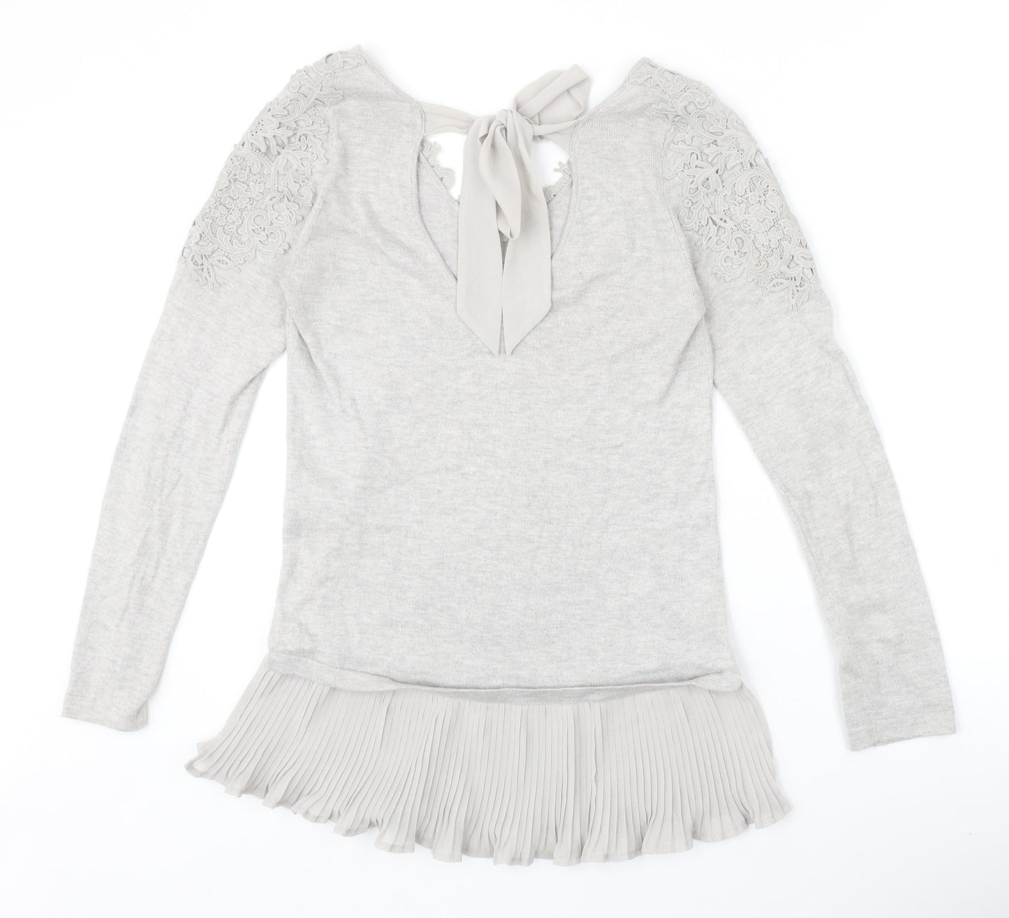 Womens UK Size XS Coast Grey Pullover Jumper
