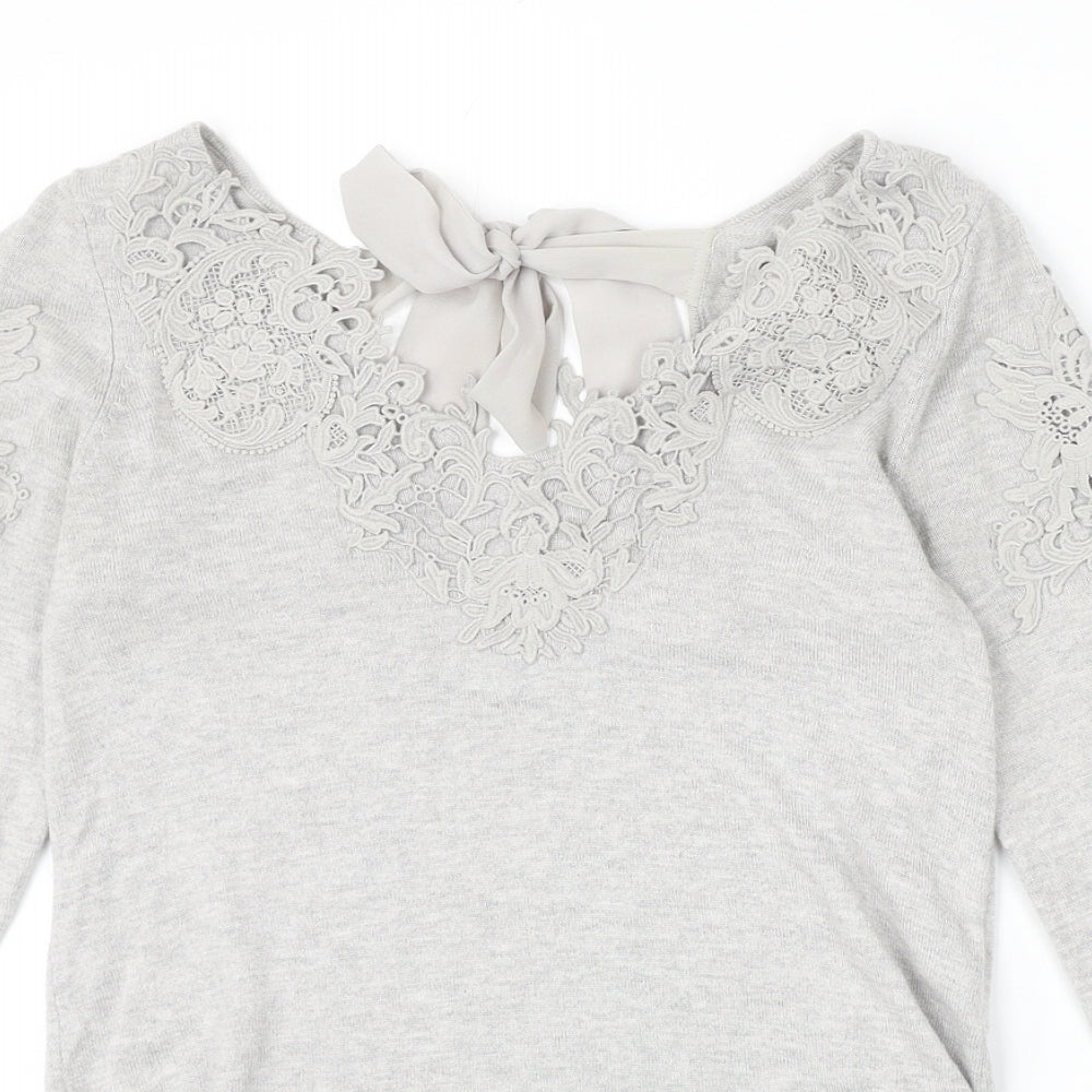 Womens UK Size XS Coast Grey Pullover Jumper