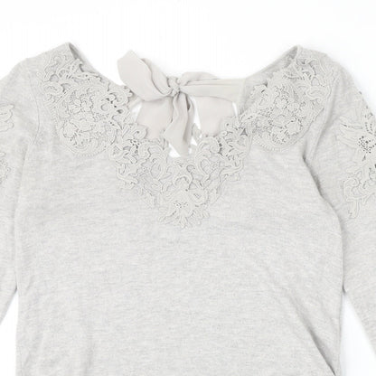 Womens UK Size XS Coast Grey Pullover Jumper