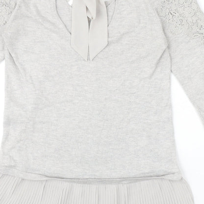 Womens UK Size XS Coast Grey Pullover Jumper