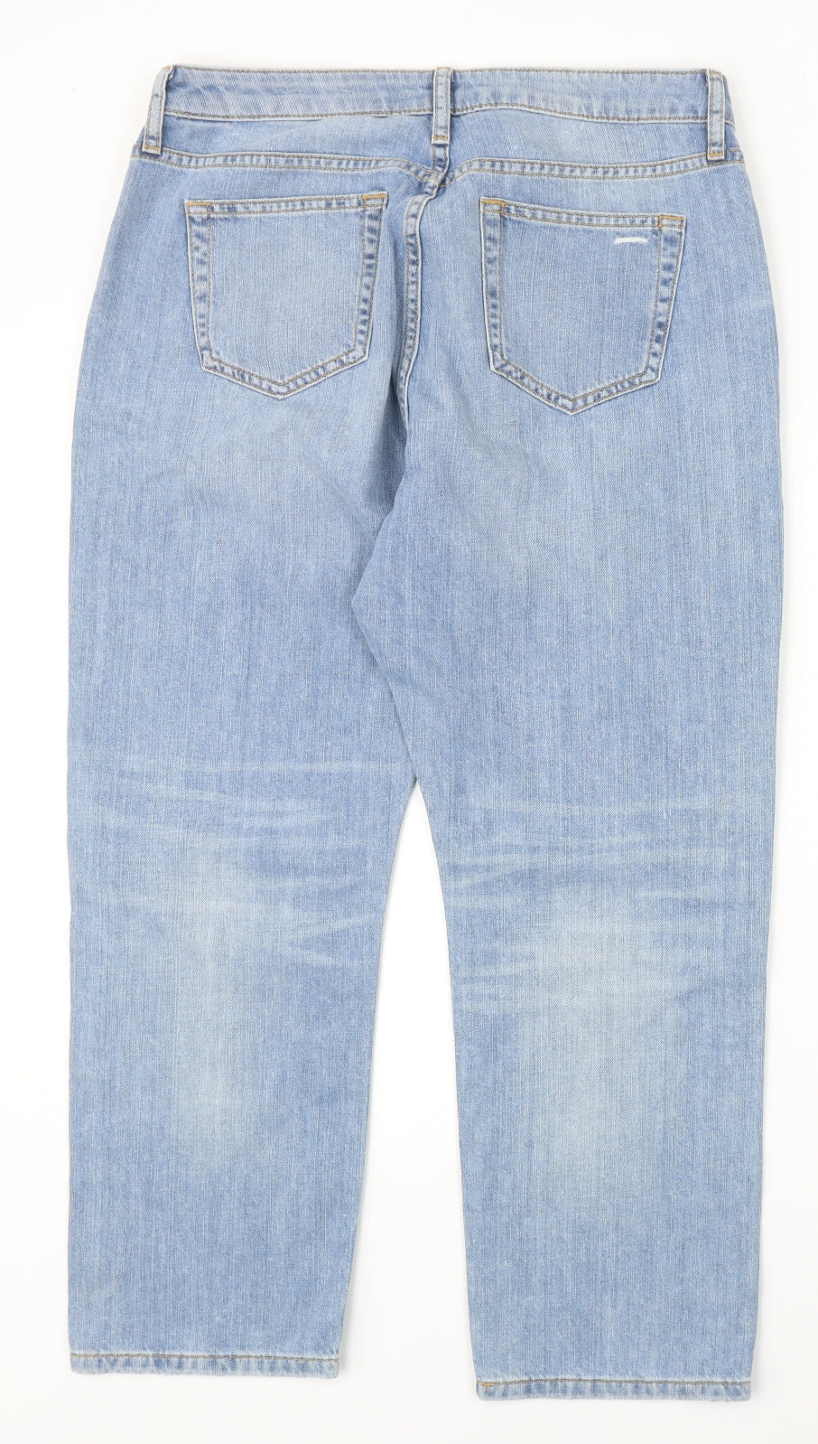 Womens UK Size 34 in Preworn Regular Fit Straight Blue Jeans