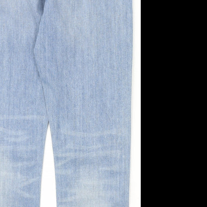 Womens UK Size 34 in Preworn Regular Fit Straight Blue Jeans
