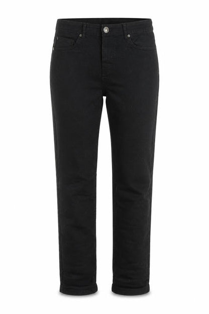 Womens UK Size 30 in Denim & Co. Regular Fit Straight Black Jeans