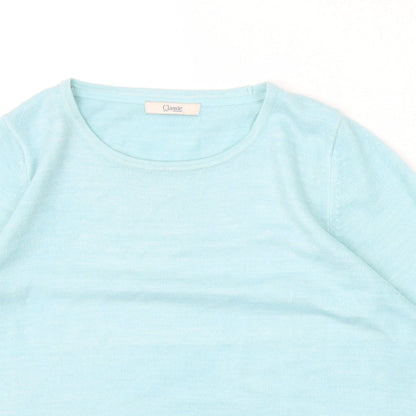 Womens UK Size 14 Marks and Spencer Blue Basic T-Shirt
