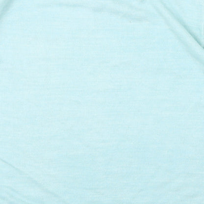 Womens UK Size 14 Marks and Spencer Blue Basic T-Shirt