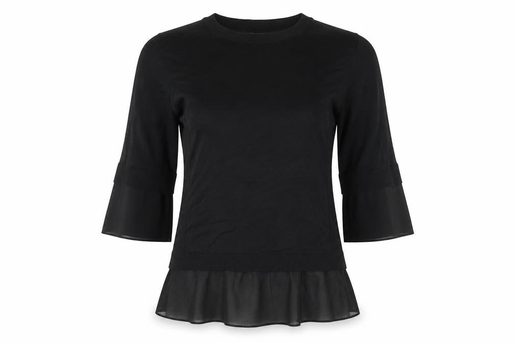 Womens UK Size S NEXT Black Basic Blouse