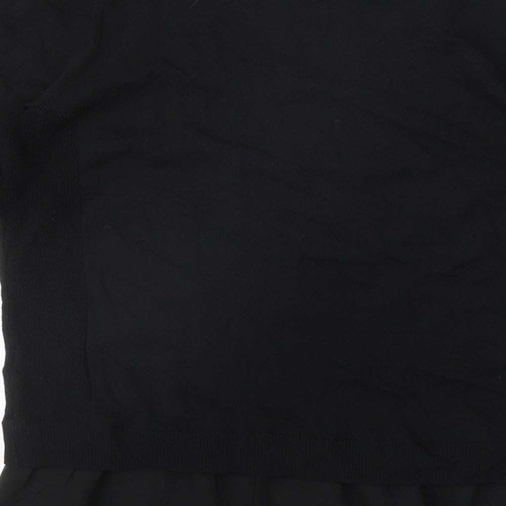 Womens UK Size S NEXT Black Basic Blouse
