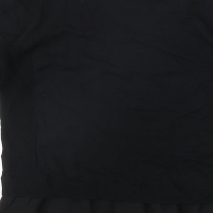 Womens UK Size S NEXT Black Basic Blouse