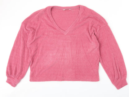 Womens UK Size M Marks and Spencer Pink Pullover Jumper