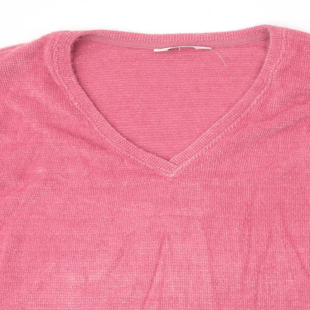 Womens UK Size M Marks and Spencer Pink Pullover Jumper
