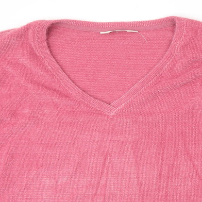 Womens UK Size M Marks and Spencer Pink Pullover Jumper