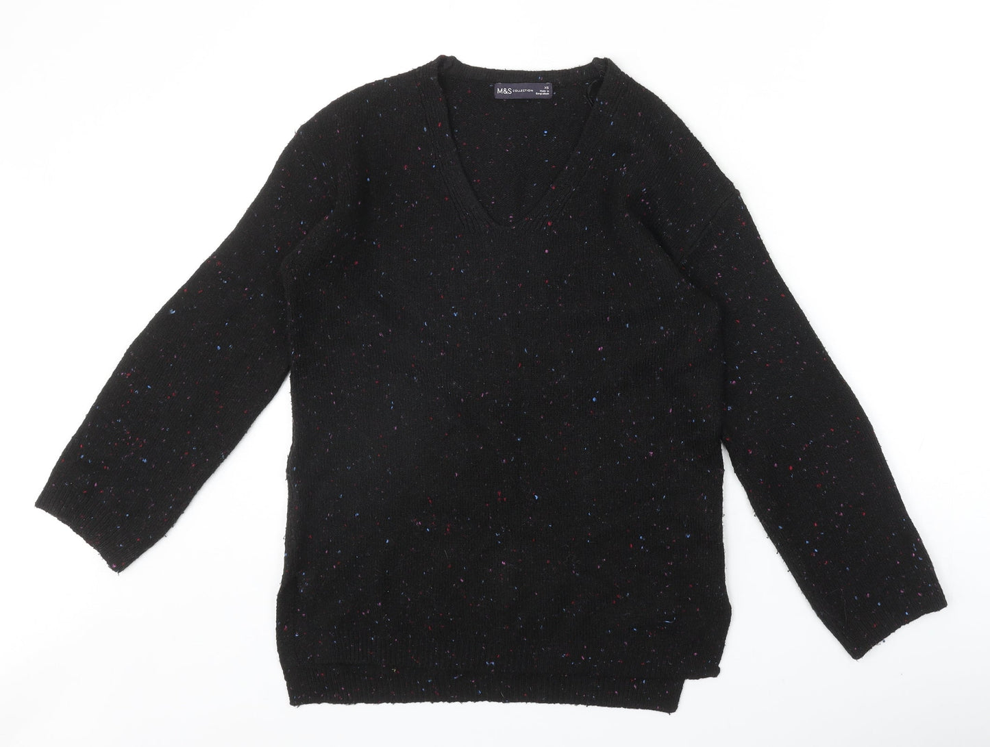 Womens UK Size XS Marks and Spencer Black Pullover Jumper