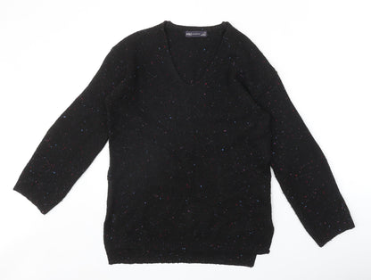 Womens UK Size XS Marks and Spencer Black Pullover Jumper