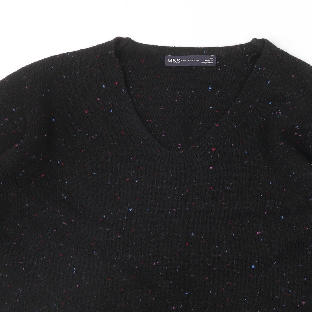 Womens UK Size XS Marks and Spencer Black Pullover Jumper