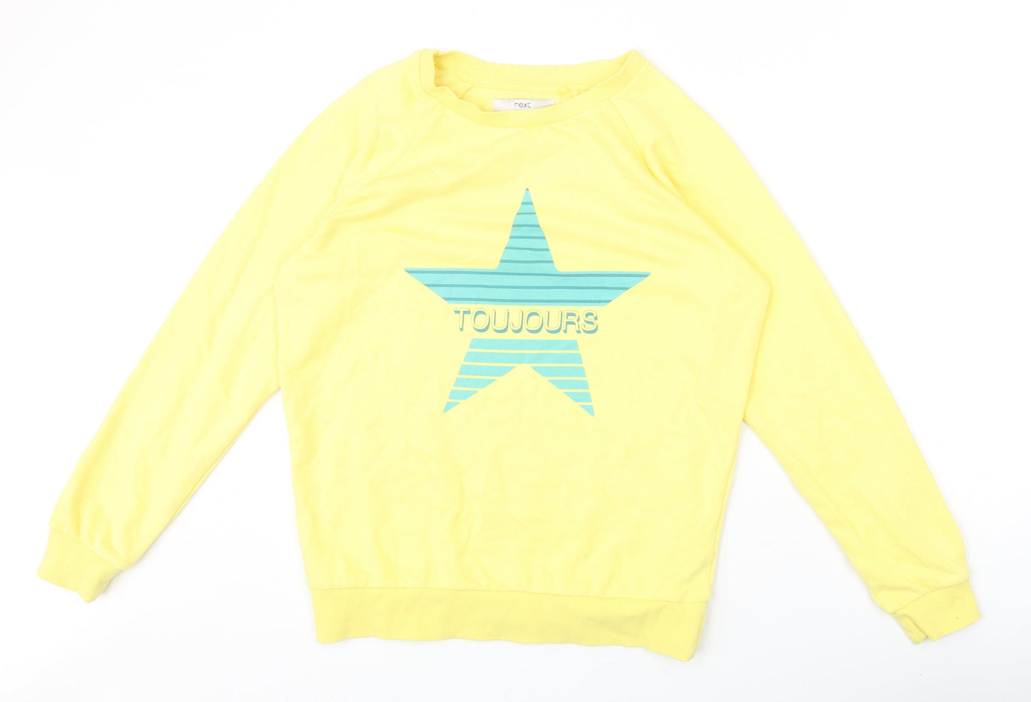 Womens UK Size XS NEXT Yellow Pullover Sweatshirt
