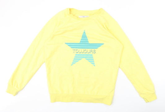 Womens UK Size XS NEXT Yellow Pullover Sweatshirt