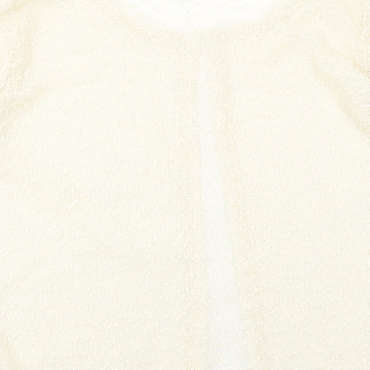 Womens UK Size 14 Michele Hope Ivory Cardigan Jumper