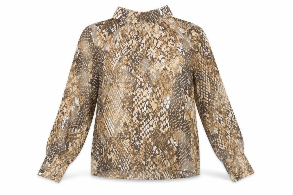 Womens UK Size 10 H&M Brown Basic Blouse