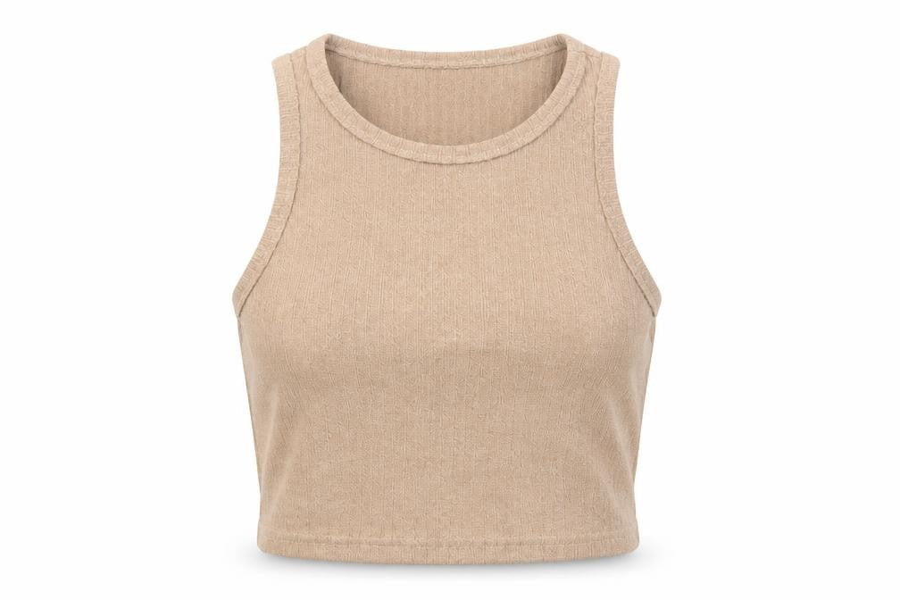 Womens UK Size XS SheIn Brown Basic Tank