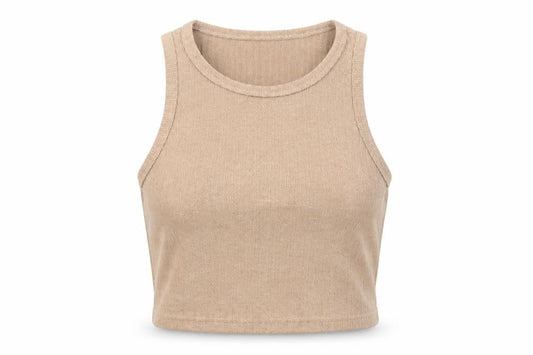 Womens UK Size XS SheIn Brown Basic Tank
