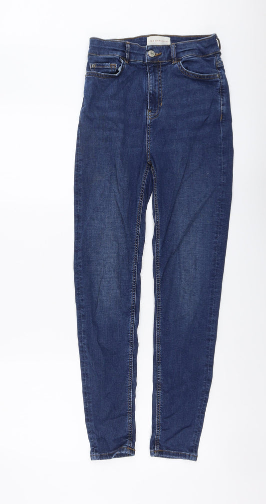 Womens UK Size 8 Marks and Spencer Regular Fit Skinny Blue Jeans