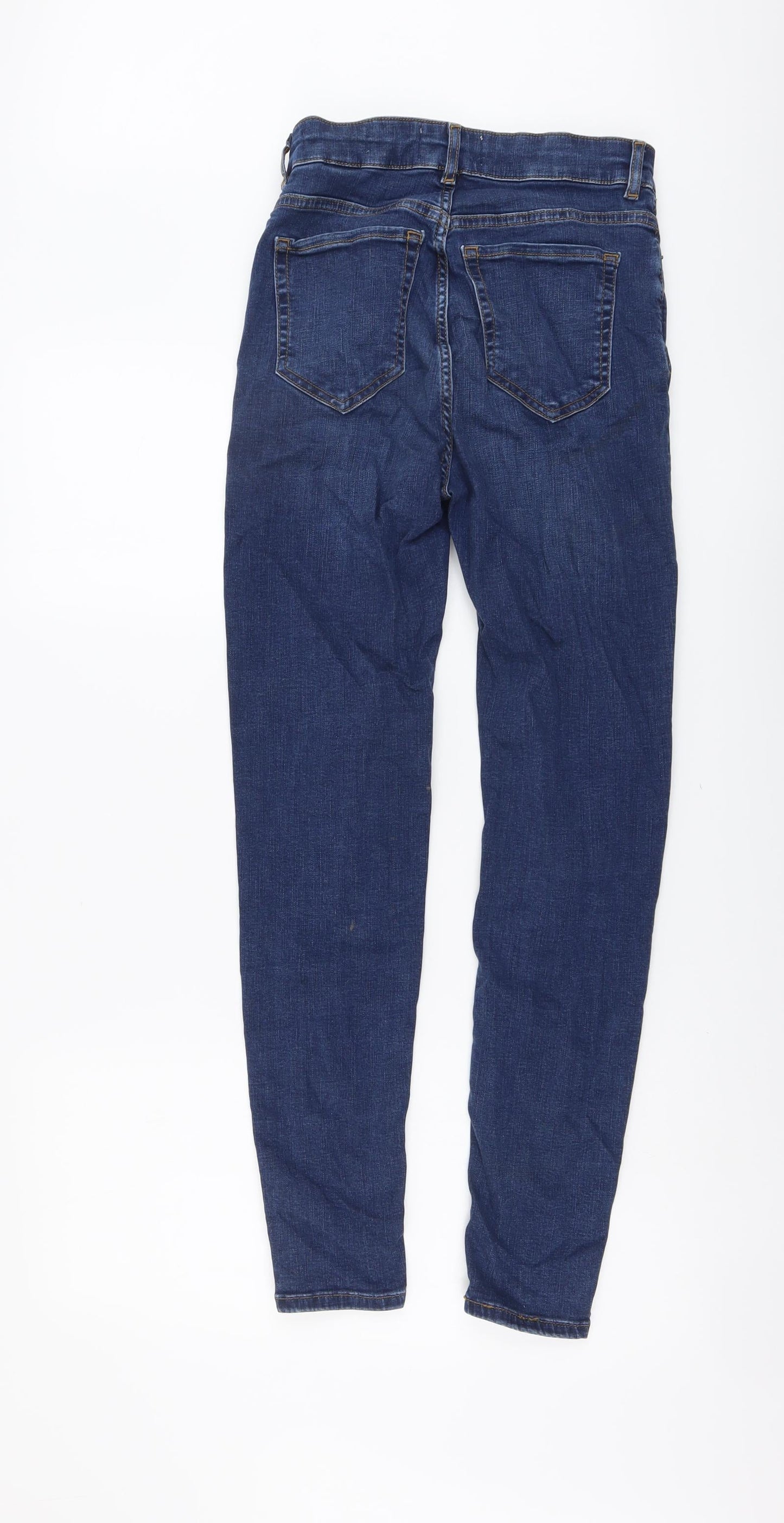 Womens UK Size 8 Marks and Spencer Regular Fit Skinny Blue Jeans