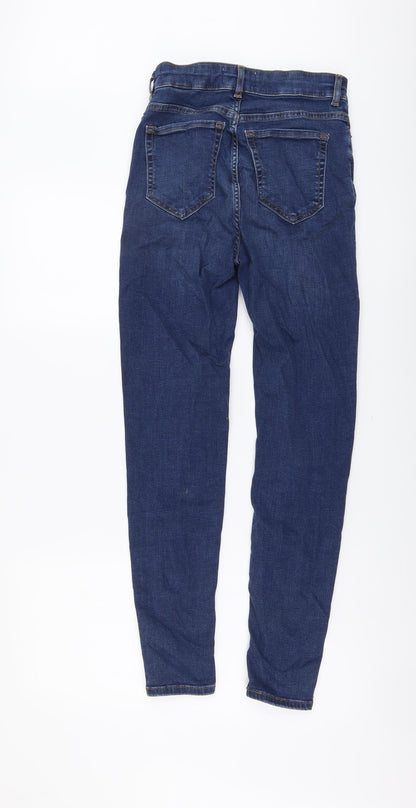 Womens UK Size 8 Marks and Spencer Regular Fit Skinny Blue Jeans