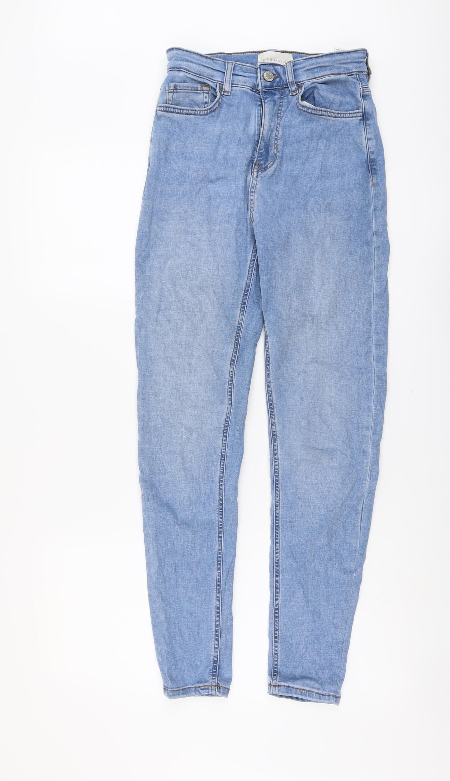 Womens UK Size 8 Marks and Spencer Regular Fit Skinny Blue Jeans
