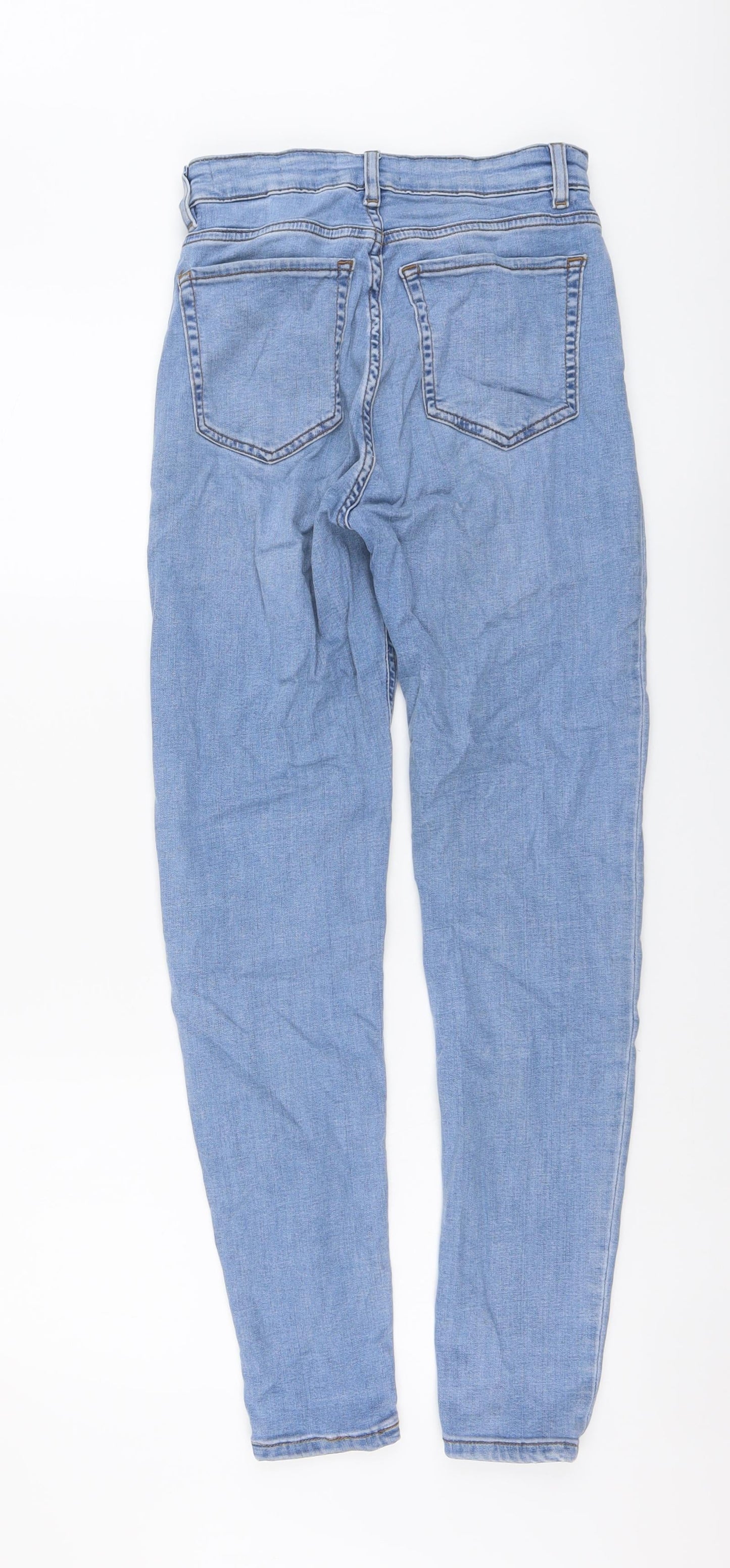 Womens UK Size 8 Marks and Spencer Regular Fit Skinny Blue Jeans