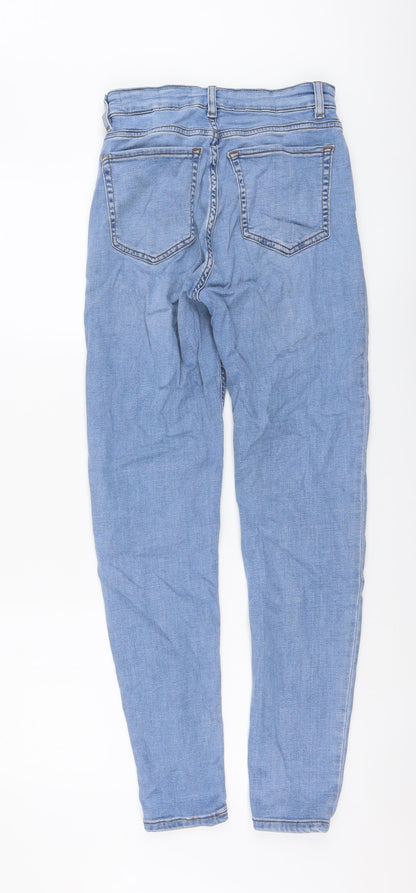 Womens UK Size 8 Marks and Spencer Regular Fit Skinny Blue Jeans