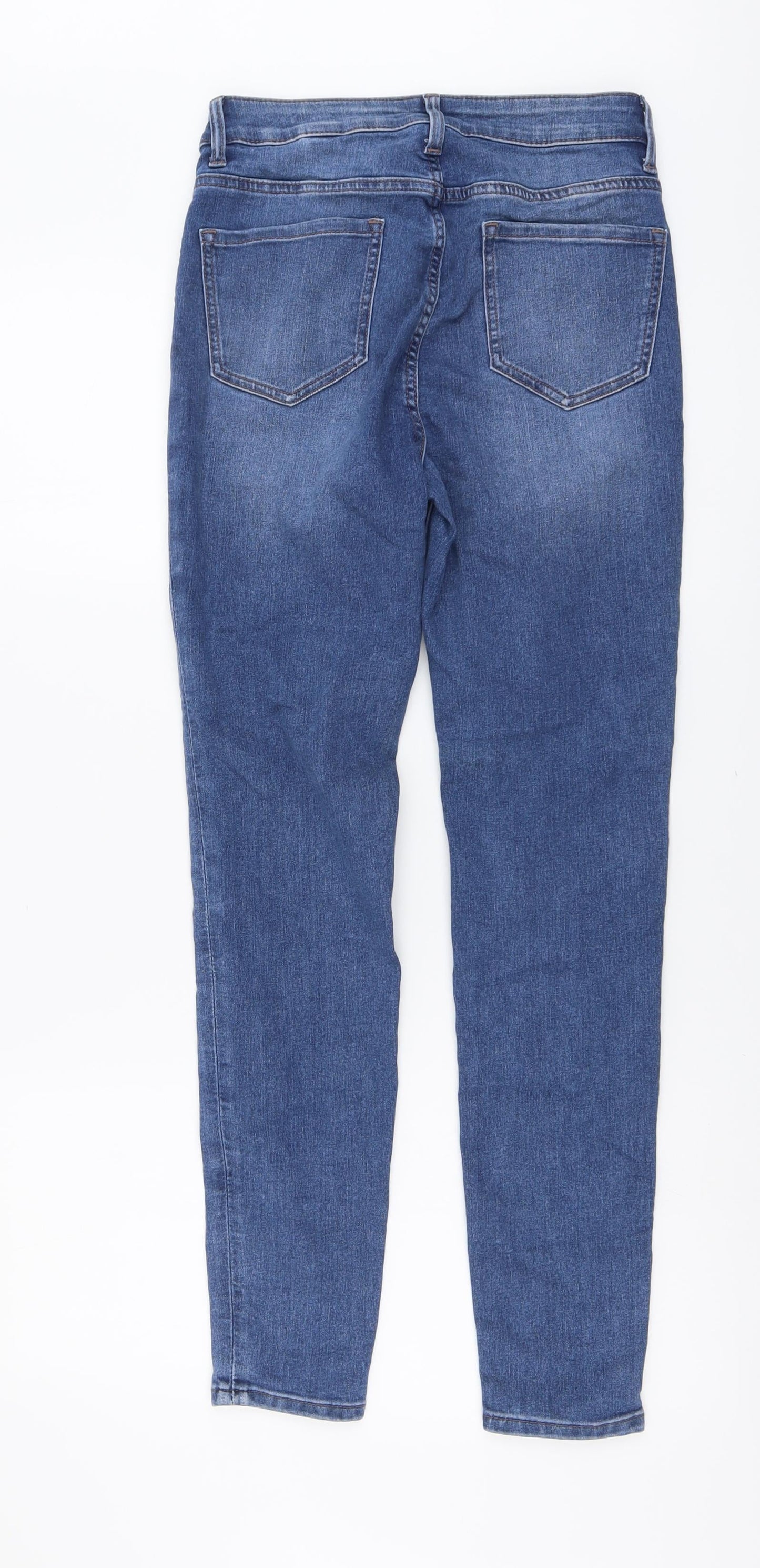 Womens UK Size 8 Marks and Spencer Regular Fit Skinny Blue Jeans