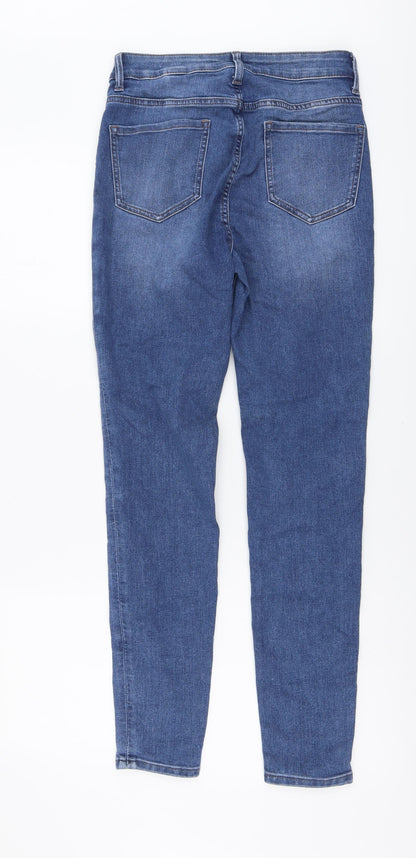 Womens UK Size 8 Marks and Spencer Regular Fit Skinny Blue Jeans
