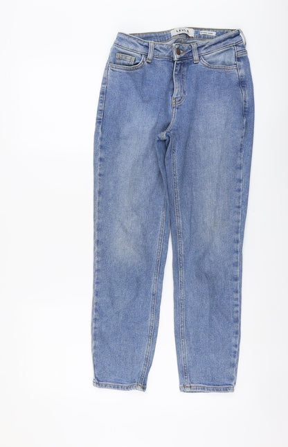 New Look Womens Blue Cotton Skinny Jeans Size 6 L25 in Relaxed Button