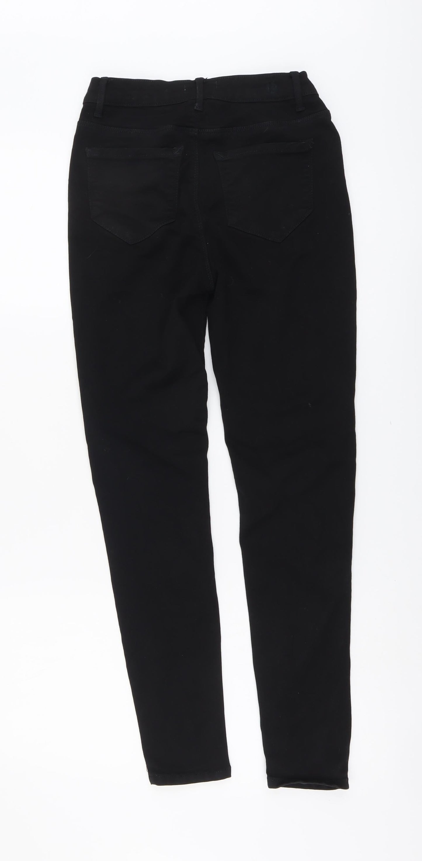 Kensie Womens Black Cotton Skinny Jeans Size 4 L27 in Regular Button