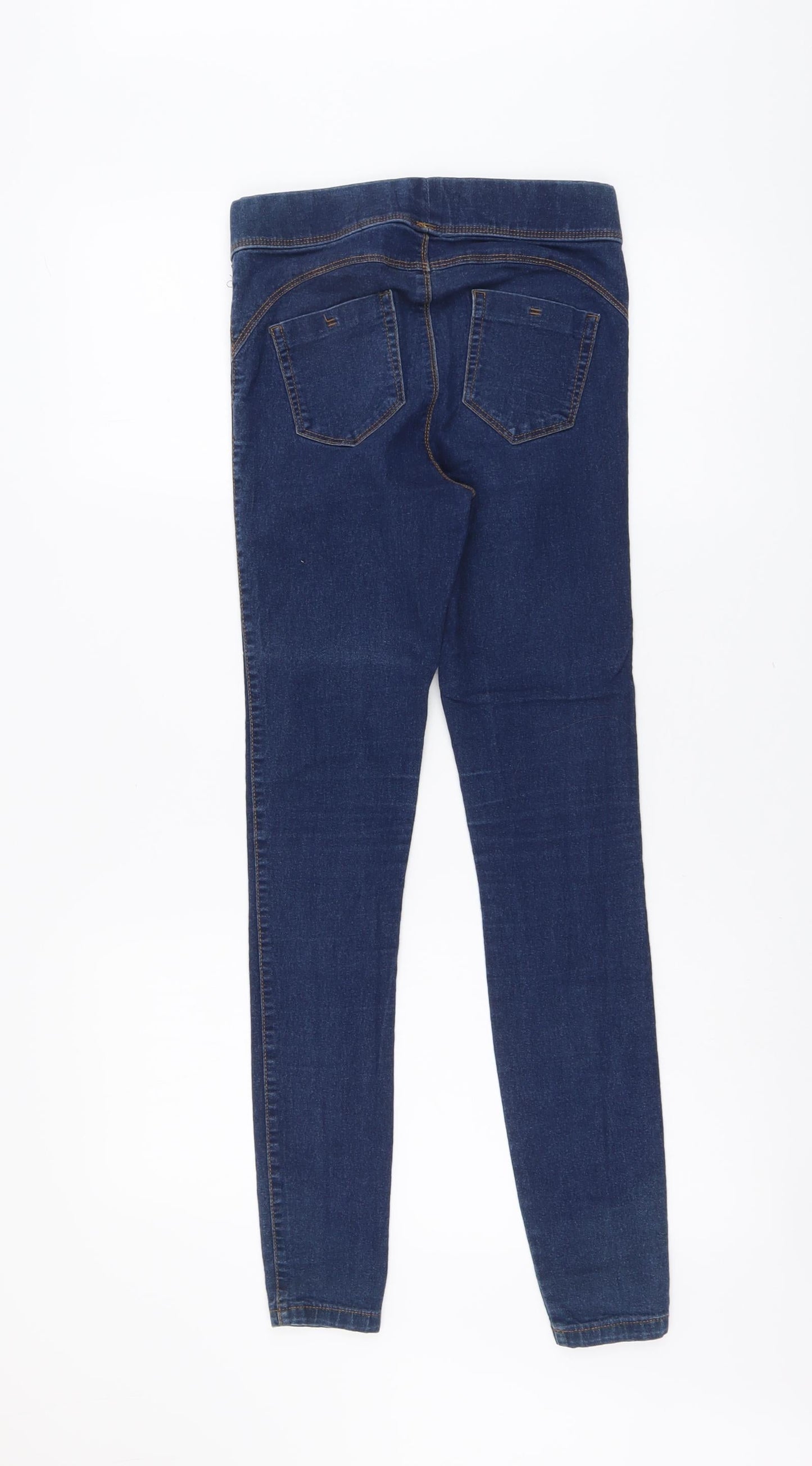 Denim & Co. Womens Blue Cotton Jegging Jeans Size 8 L28 in Regular