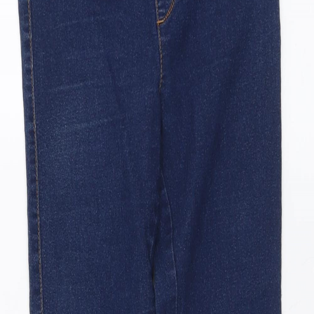 Denim & Co. Womens Blue Cotton Jegging Jeans Size 8 L28 in Regular