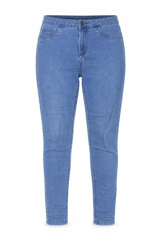 Kappahl Womens Blue Cotton Skinny Jeans Size 12 L29 in Regular Button