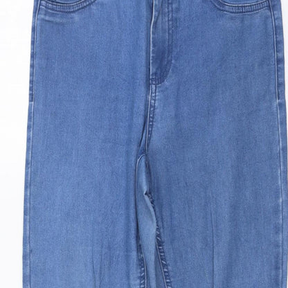 Kappahl Womens Blue Cotton Skinny Jeans Size 12 L29 in Regular Button