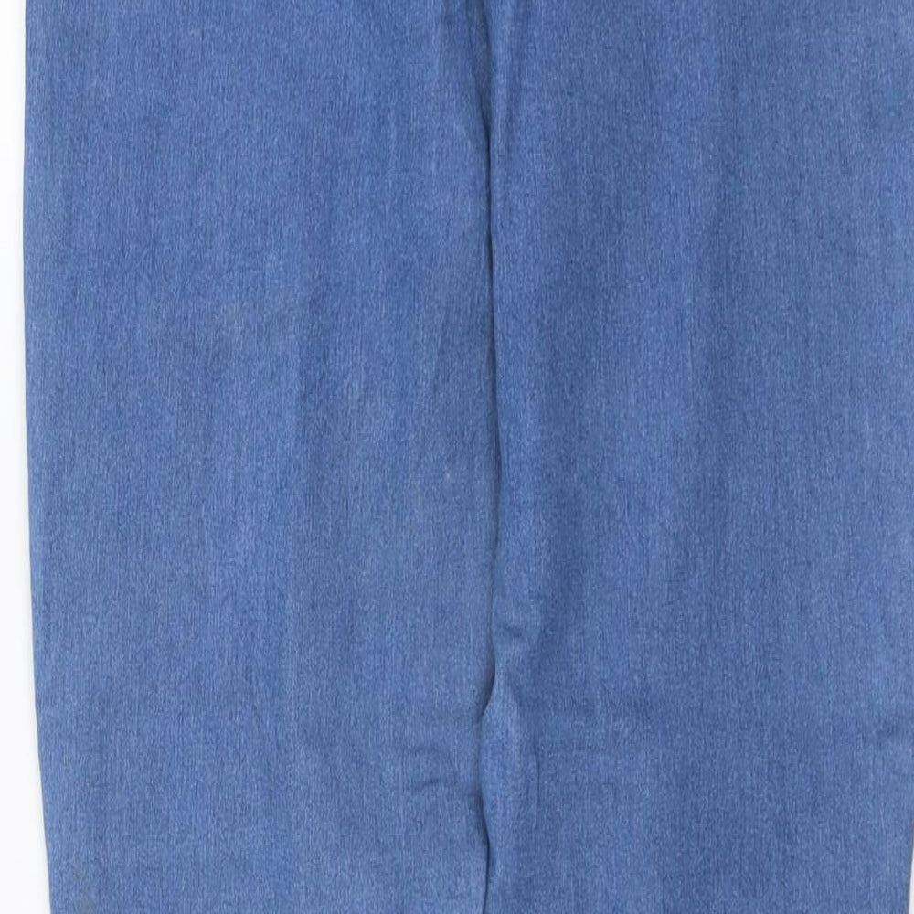 Kappahl Womens Blue Cotton Skinny Jeans Size 12 L29 in Regular Button