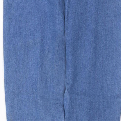 Kappahl Womens Blue Cotton Skinny Jeans Size 12 L29 in Regular Button