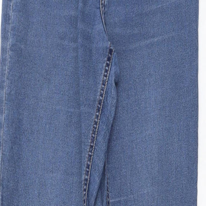 Womens UK Size 10 Sinsay Regular Fit Skinny Blue Jeans