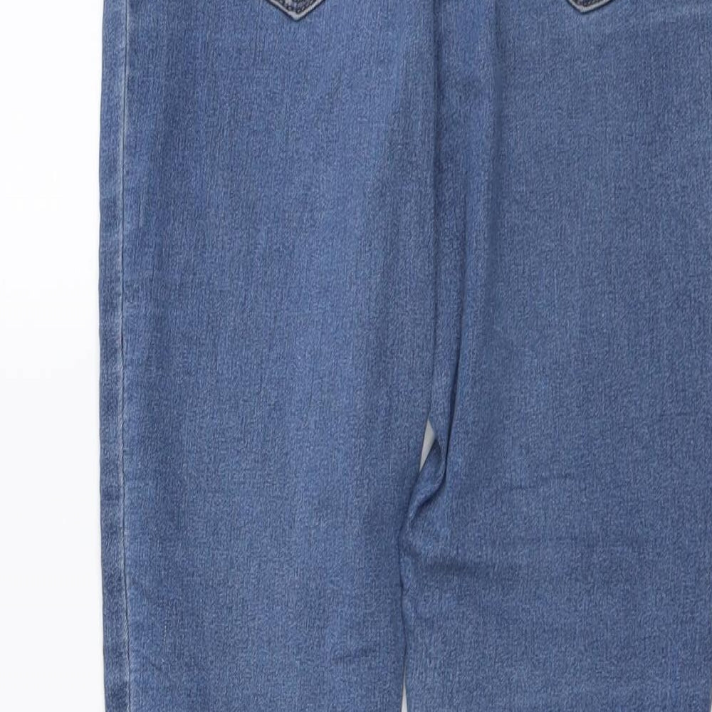 Womens UK Size 10 Sinsay Regular Fit Skinny Blue Jeans