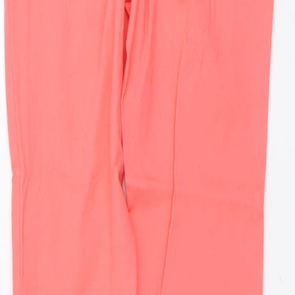 Womens UK Size 10 H&M Regular Fit Skinny Pink Jeans