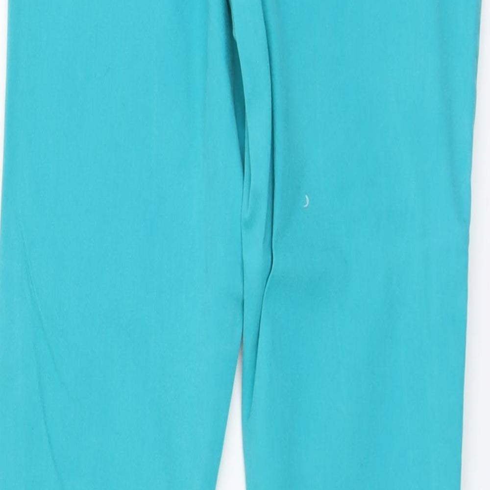 Denim & Co. Womens Green Cotton Skinny Jeans Size 14 L31 in Regular Button