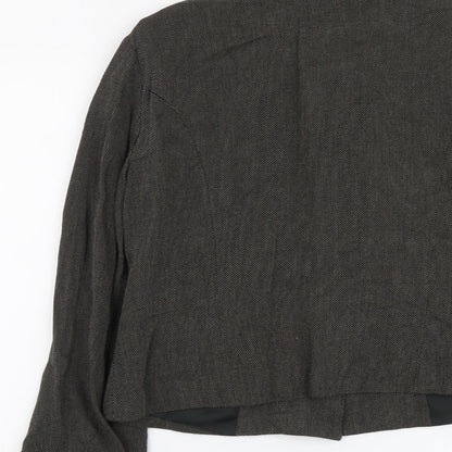 Walis Womens Brown Jacket Size 14 Button