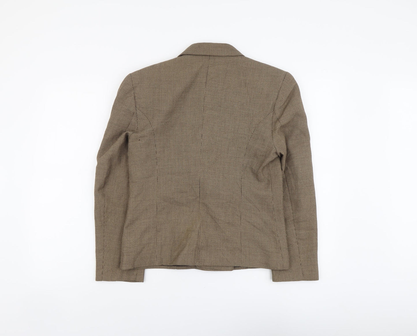 Marks and Spencer Womens Brown Polyester Jacket Blazer Size 10