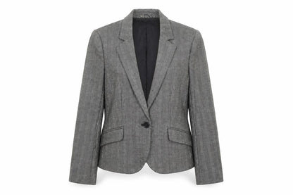 Womens UK Size 10 Mango Regular Grey Blazer