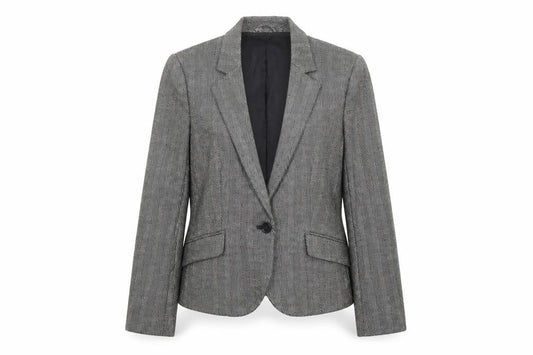 Womens UK Size 10 Mango Regular Grey Blazer