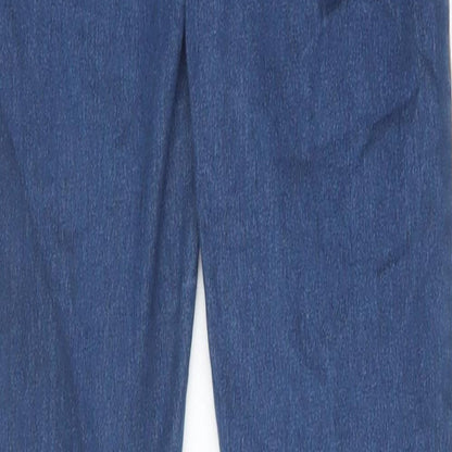 Topshop Womens Blue Cotton Skinny Jeans Size 24 in Slim Zip